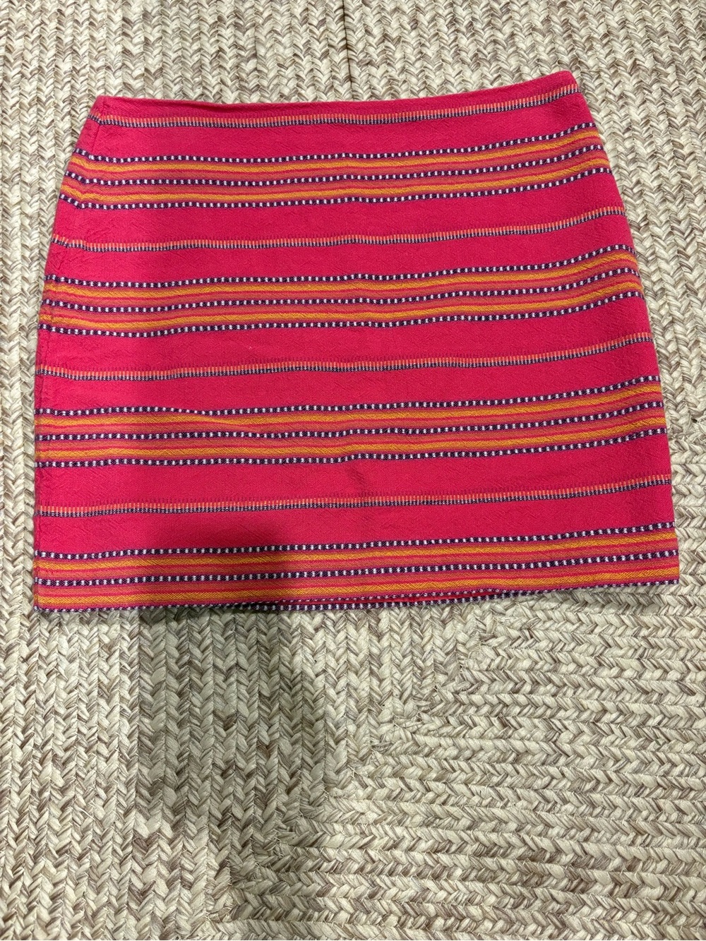 Gap Striped Pink Mini Skirt - Sleek Everyday Style